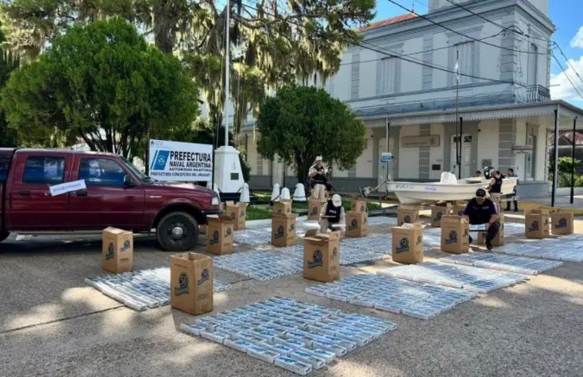 Prefectura secuestró un cargamento millonario de cigarrillos de contrabando en Concepción del Uruguay